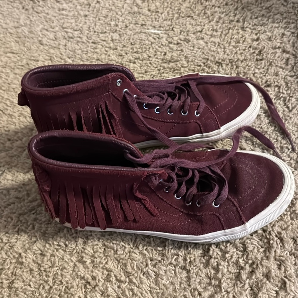 Burgundy Vans